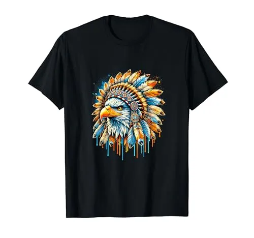 Native American Tribal Dream Catcher Eagle T-Shirt - Lightweight, Classic Fit, Perfect Gift