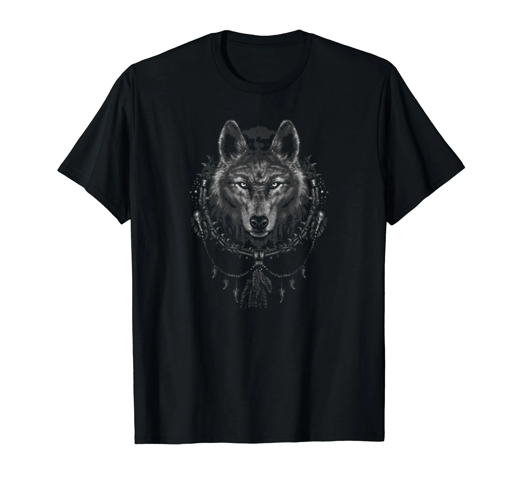 Native American Wolf T-Shirt for Spiritual Connection, Classic Fit, Lightweight, Perfect Gift