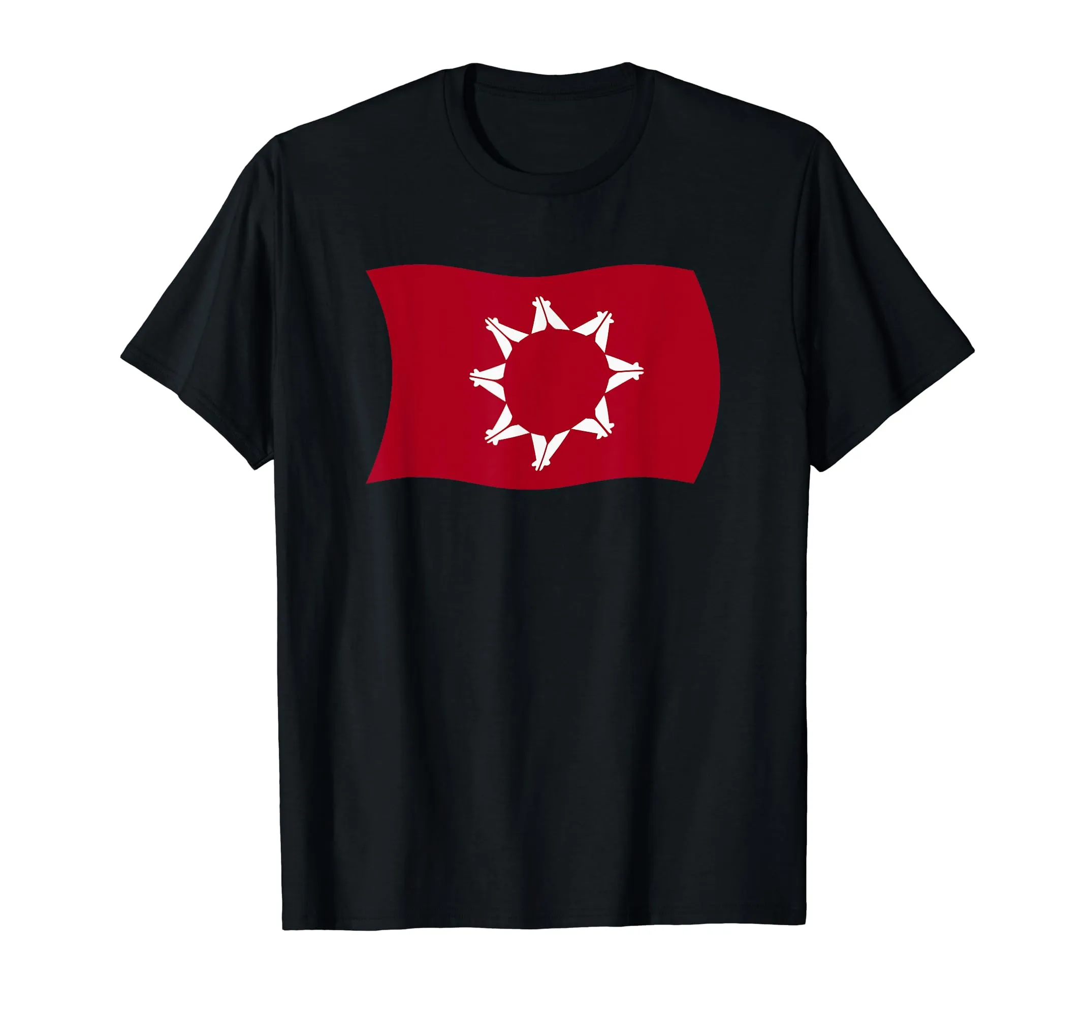 Oglala Lakota Sioux Flag T-Shirt - Lightweight, Classic Fit, Double-Needle Stitching