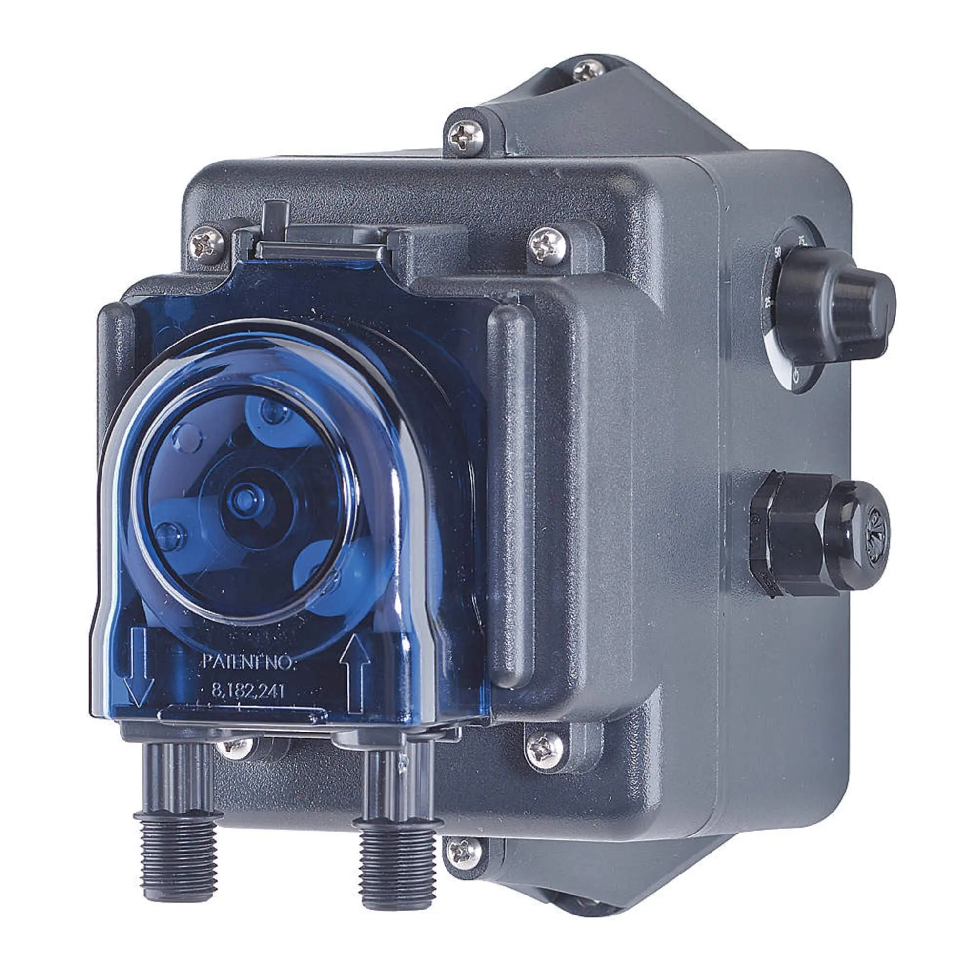 Peristaltic Metering Pump 7.4 GPD, 25 PSI - Self-Priming, Santoprene Tubing, Variable Output