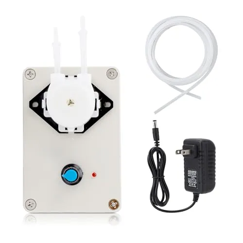 Peristaltic Pump 10ml-250ml/min Adjustable Flow for Aquarium Lab AC 110-240V, Easy Maintenance