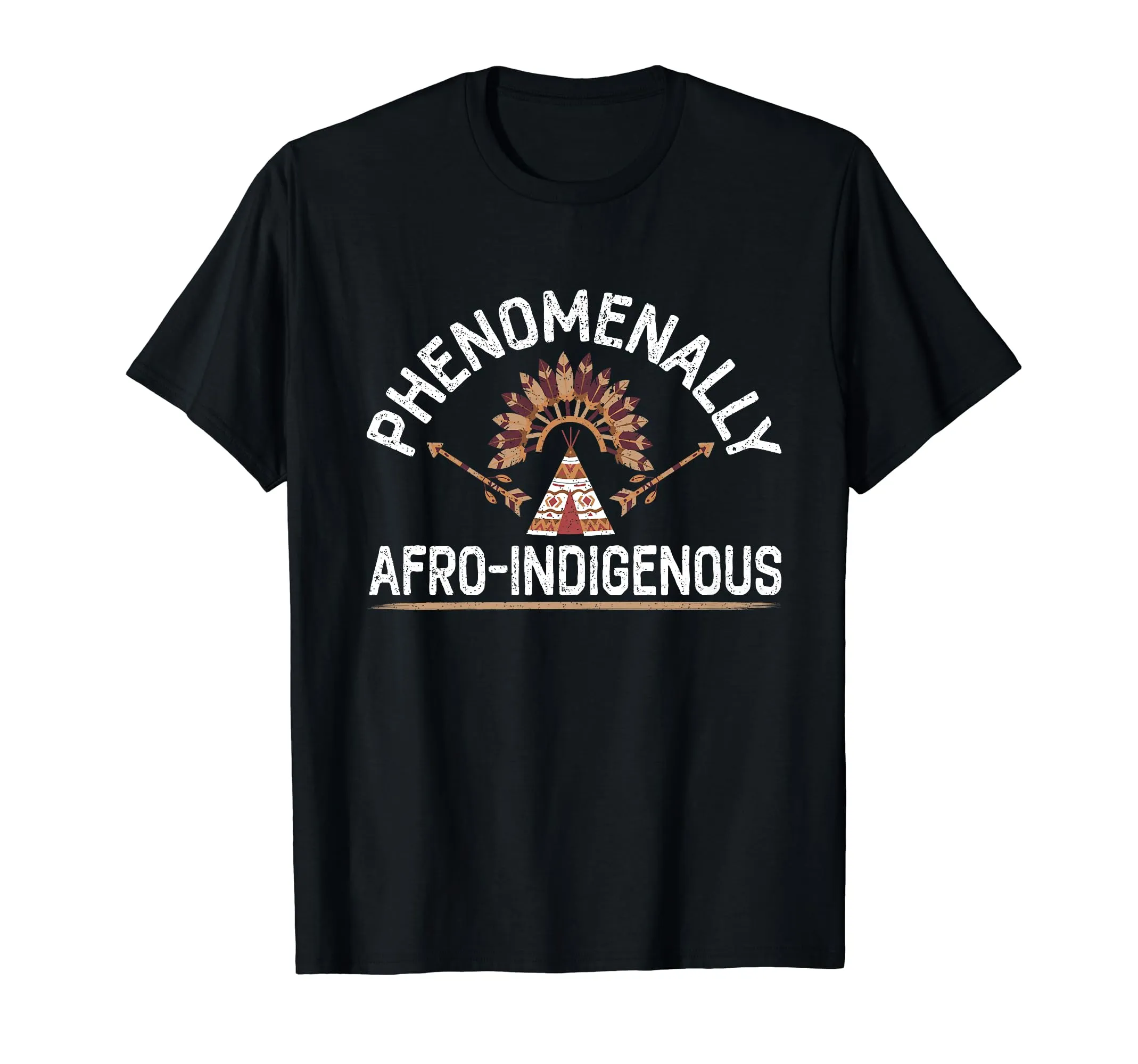 Phenomenally Afro-Indigenous T-Shirt for Proud Native Americans - Lightweight, Classic Fit