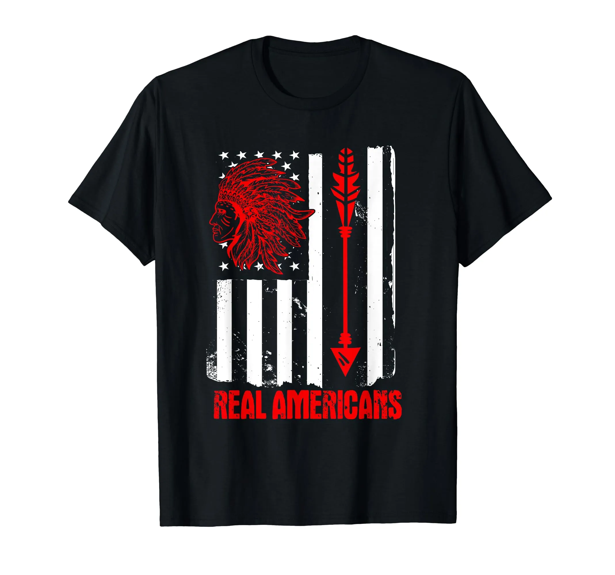 Real Americans Are Native Americans T-Shirt - Lightweight, Classic Fit, Proud Design