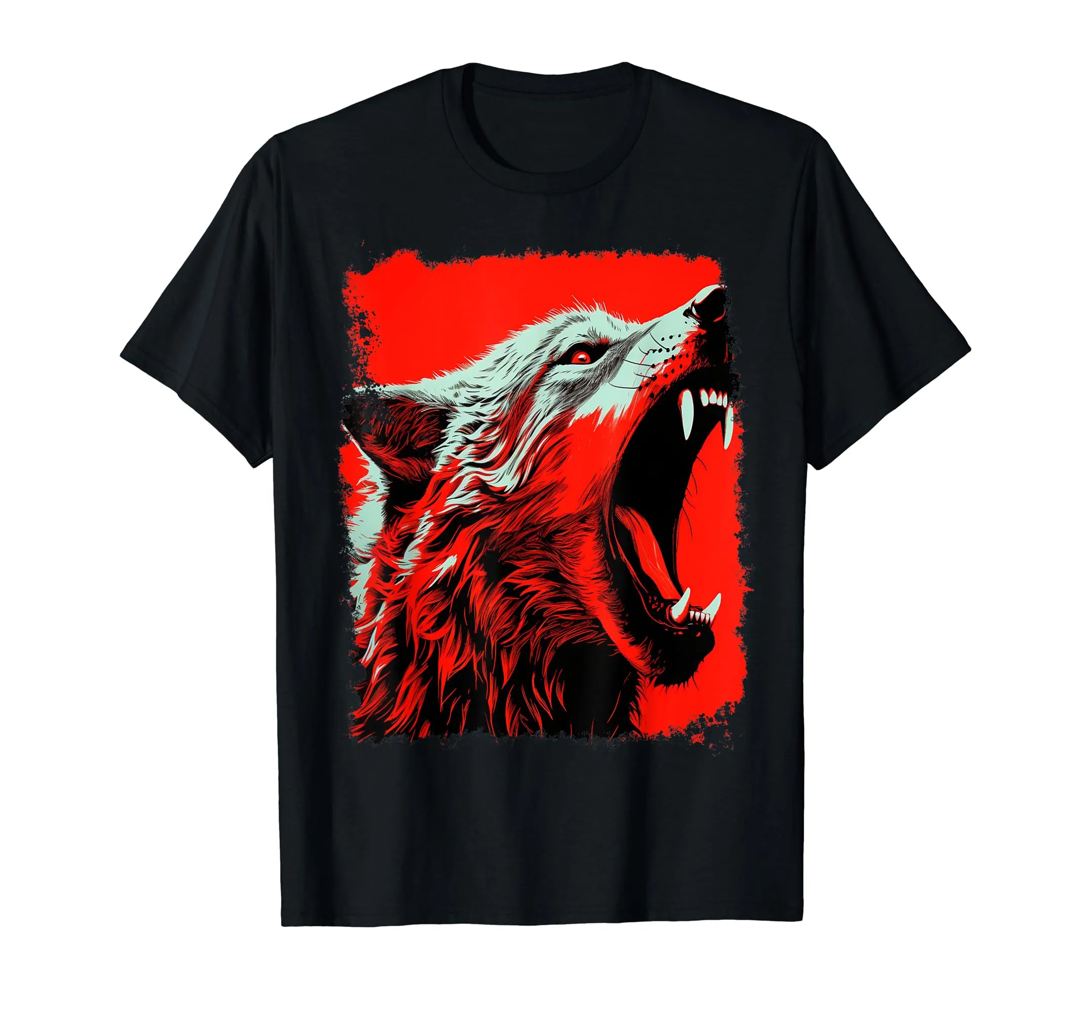 Red Wolf Native American Spirit T-Shirt, Lightweight Classic Fit, Support Indigenous Communities