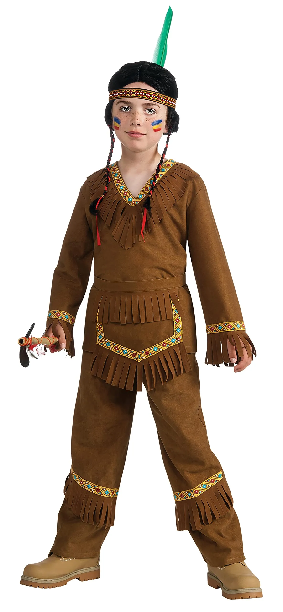 Rubie's Native American Boy Costume, Medium - Tunic, Pants, Headpiece & Belt Included