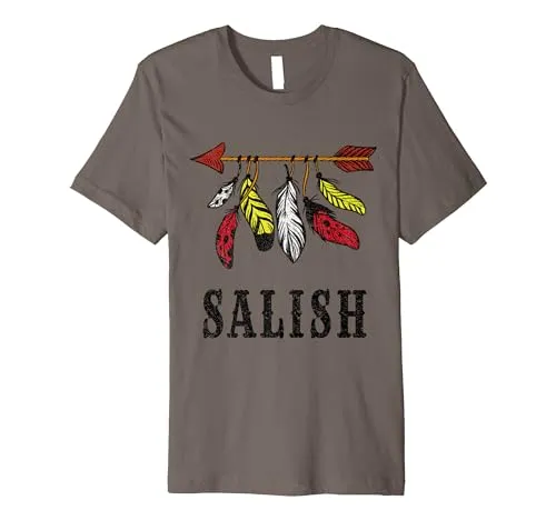 Salish Tribe Pride Native American Culture Premium T-Shirt - Lightweight, Men's & Women's Fit