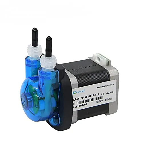 Small Peristaltic Pump 24V Adjustable Speed Kamoer KPAS-100 for High-Precision Dosing 110ml/min