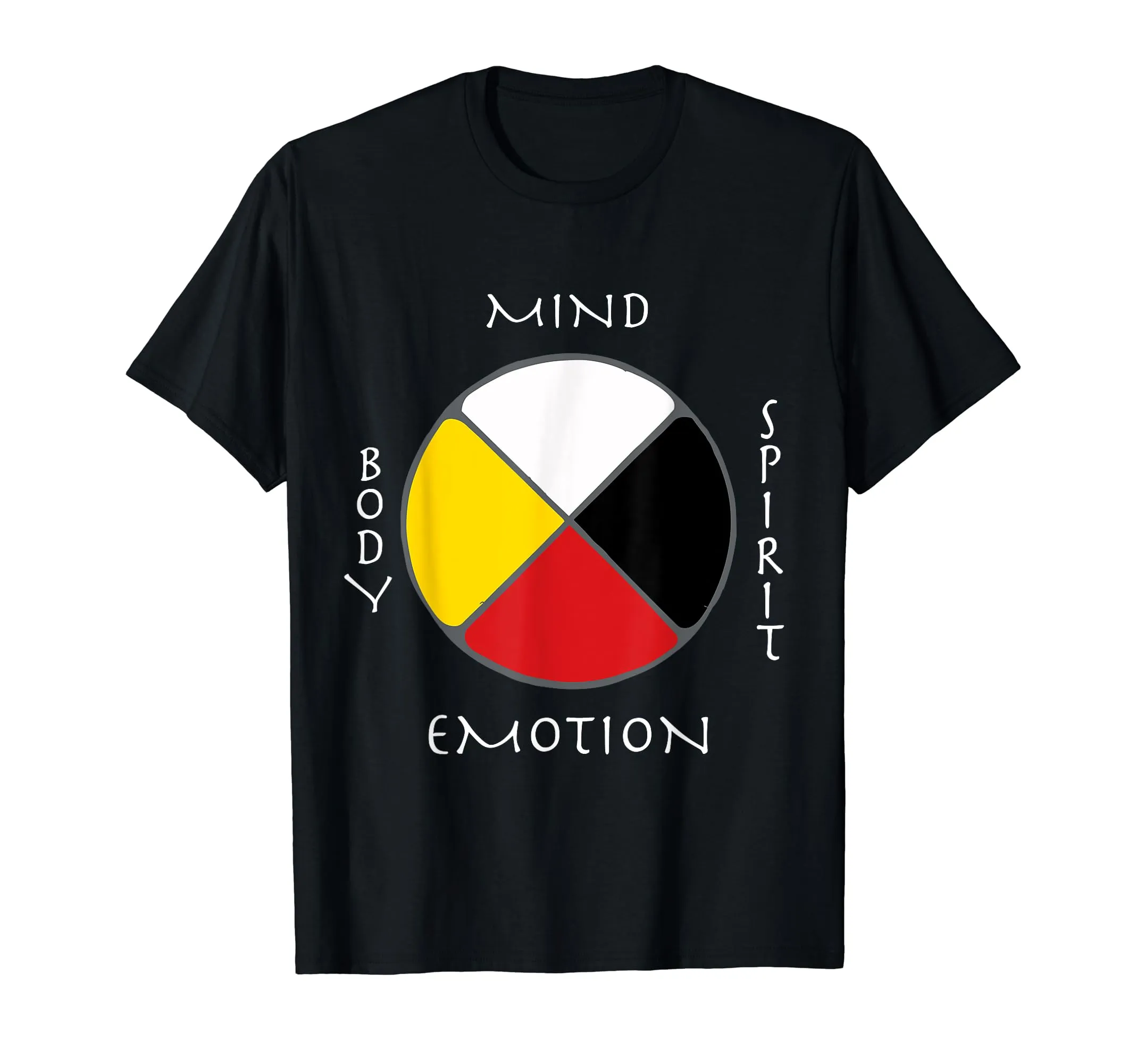 Spirit Native American Medicine Wheel T-Shirt - Lightweight, Classic Fit, Transformative Design