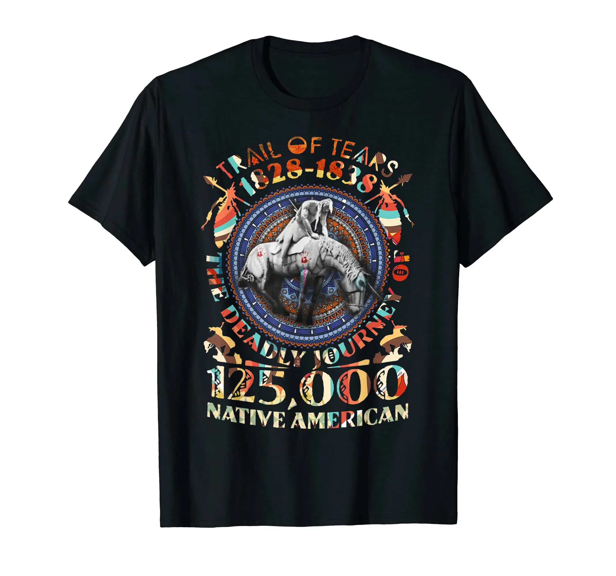 Trail Of Tears Native American Journey T-Shirt - Lightweight Classic Fit, Men's Tee