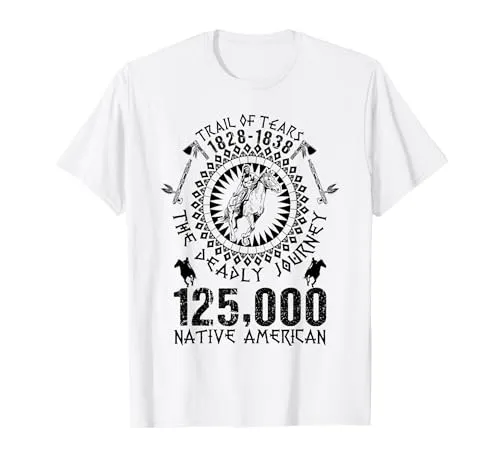 Trail Of Tears Native American T-Shirt – Celebrate Indigenous Pride – Classic Fit, Lightweight Design