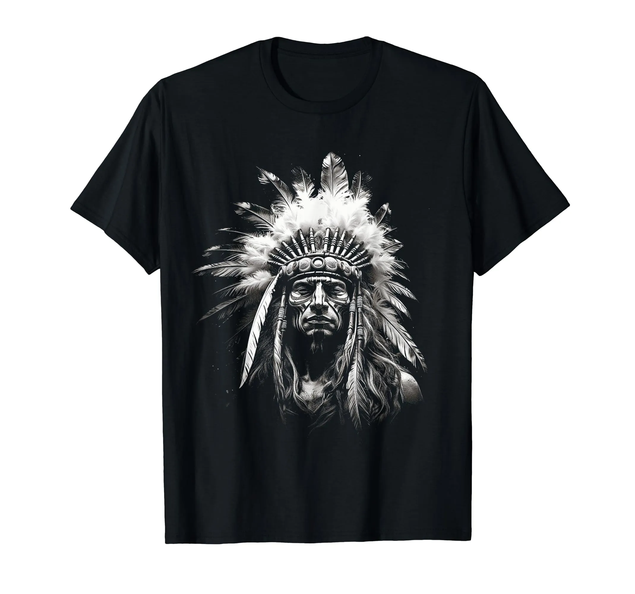 Warrior Native American T-Shirt - Celebrate Indigenous Pride with Lightweight Classic Fit