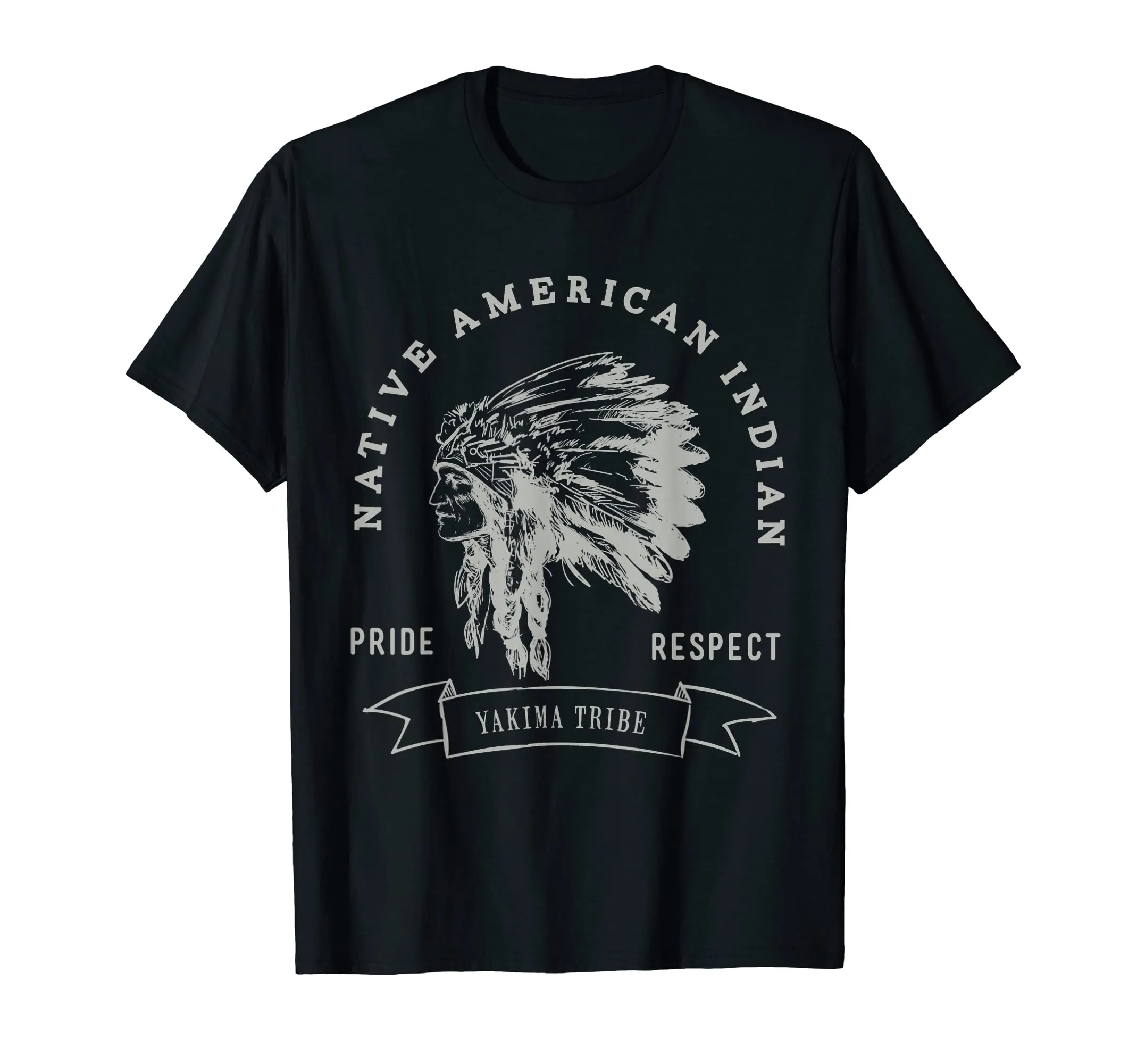 Yakima Tribe Native American Pride Respect T-Shirt - Lightweight Retro Design, Classic Fit